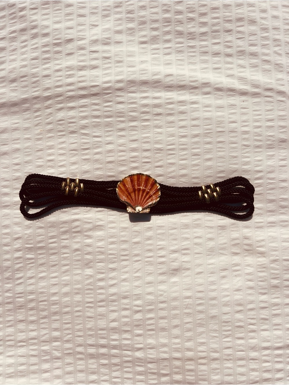 VTG 70s or 80s Corded Shell Statement Belt